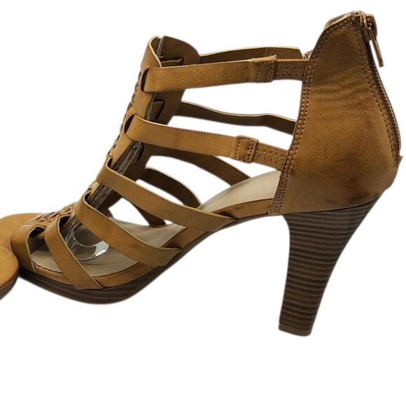 Dressbarn Tan Gladiator Style Block Heeled Sandals – Size 9 - Picture 4 of 8